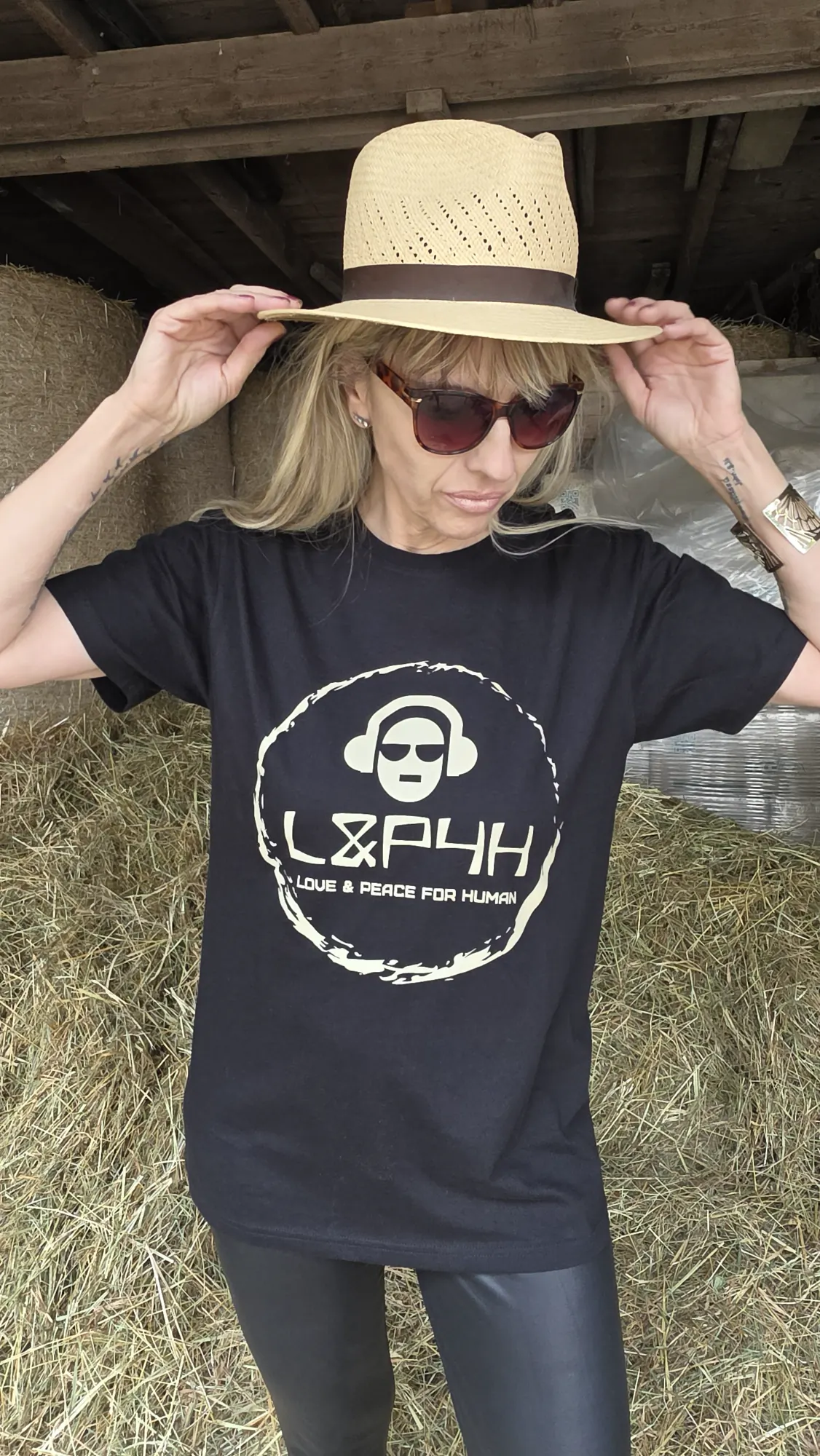 L&P4H Shirt – Schwarz / Creme
